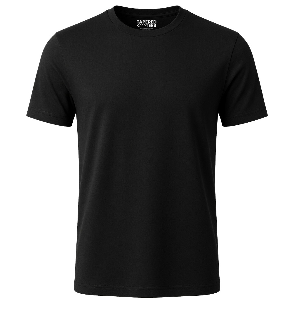 TAPERED TEES BLACK | Tapered Tees TAPERED TEES BLACK