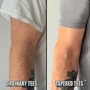 Tapered Tees Before and After | Tapered Tees Tapered Tees Before and After